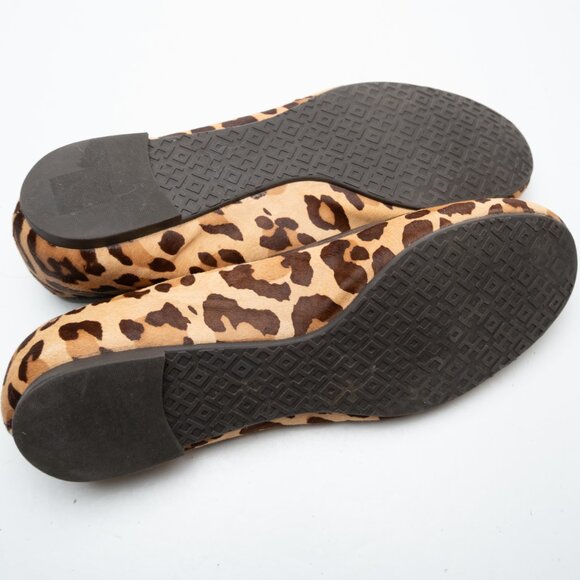 TORY BURCH leopard print calf hair Chelsea flats size 6 - Picture 8 of 11